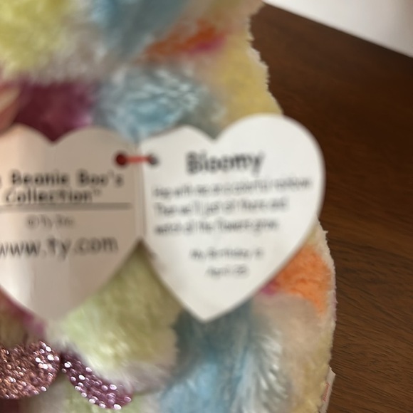 Ty Colorful Plush Bunny with Sparkly Ears - Picture 10 of 11